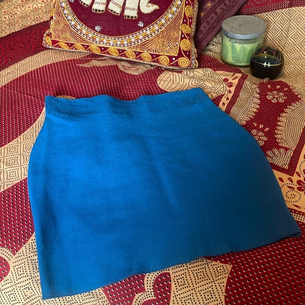 Wow Couture blue mini skirt - Picture 1 of 3